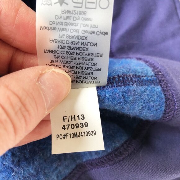 TITLE NINE Swacket Asymmetrical Zip Purple Wool Blend Jacket Hiking Womens Small - Picture 8 of 11